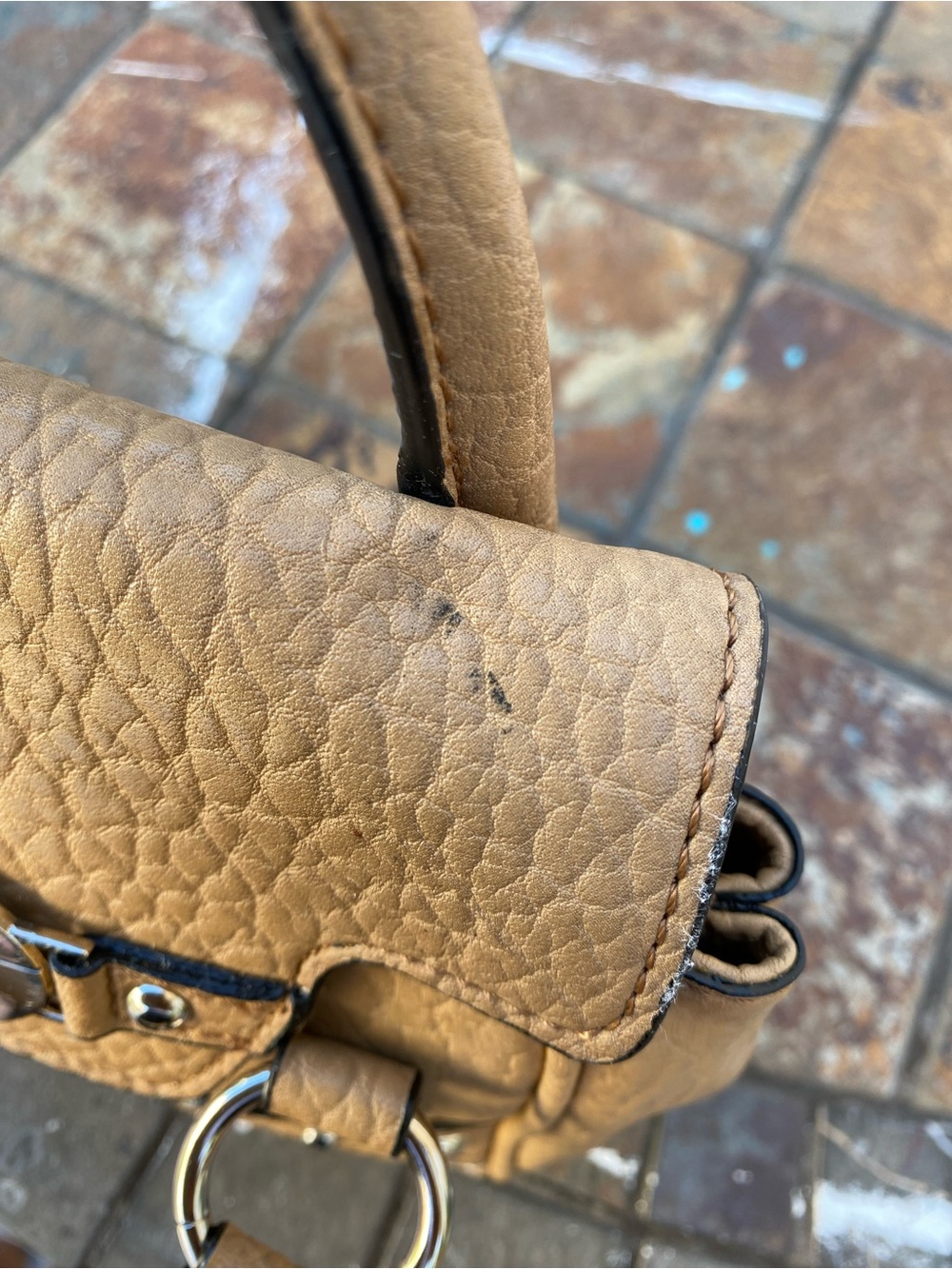 GUESS Vintage Y2K Mini Satchel with Silver G Accent - Picture 4 of 10